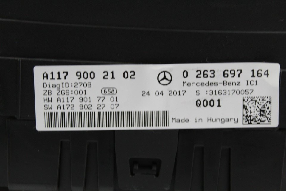 Speedometer 75K Miles 117 Type CLA250 Fits 2018 MERCEDES CLA-CLASS OEM #35349... Item image 4