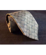 MENS PALATINA SILK NECK TIE Square Pattern Handmade Dress Tie - $9.89