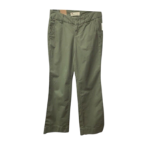 Gap Womens Favorite Chino Pants Green Low Rise Flat Front Slash Pockets ... - £16.70 GBP