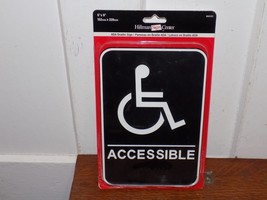 Vintage 6” x 9” Plastic Raised Letter Braille Handicap Accessible Sign - $276.80 MXN