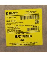 Brady B33-20-424. Y3800585. 3&quot;X 5&quot; White Printer Labels. - $40.73 CAD