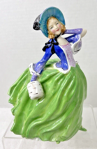 OLD Royal Doulton Autumn Breezes 7 3/4&quot; Hand Painted Signed Green Blue H... - $38.12
