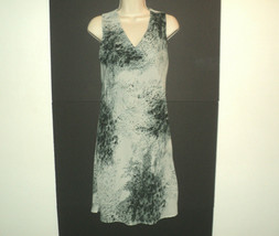 Lapis Dress Size M Sheath Animal Print Mint Green Sleeveless Knee Length - £16.13 GBP