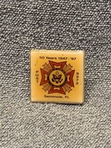 NEW VFW Post 972 Seminole Florida 50 Years Pin KG JD Veterans Foreign Wars - £9.27 GBP