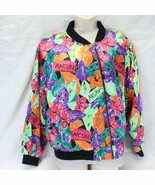 Stefano World Wide Jacket Aruba Cancun Maui Vibrant Multicolor Size M - $215.90 MXN