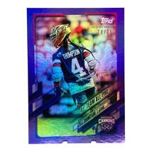 74/75 LYLE THOMPSON Purple Foil Parallel Topps 2021 Lacrosse 1st Edition PLL - $267.29