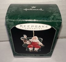 New Hallmark Christmas Ornament Miniature Coca Cola Time Santa In Chair - £8.27 GBP