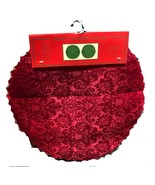 Doilies - Round Red Floral 16&quot; Round 2 pcs per order - $84.77 MXN