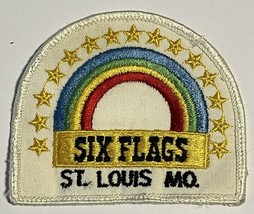 Six Flags St. Louis Mo. Patch Rainbow Stars Embroidered Missouri Vintage - £7.04 GBP