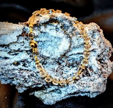 UBU Brand Bracelet genuine Crystal and Gold Plated Metal - £29.81 GBP