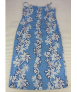 Hilo Hattie Womens Muumuu sz 18 Hawaiian Maxie Dress Gown Blue Floral 1/... - $88.07