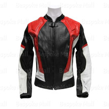 New Men&#39;s Multicolor Motorbike Motorcycle Cowhide Leather Jacket Safety Pads-504 - £172.09 GBP
