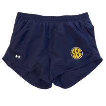 Under Armour Womens Loose Heat Gear Navy Blue SEC Shorts with Liner, Size M - $13.99