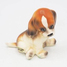 Chien Figurine Porcelaine Beagle Chiot Fabriqué au Japon - $41.51