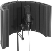 Pyle Mini Portable Vocal Recording Booth Psmrs09 Black - Use With Standard - $62.97