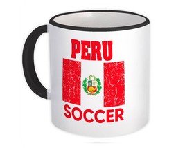 Peru : Gift Mug Distressed Flag Soccer Football Team Peruvian Country - $15.90