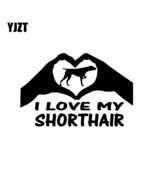 German Shorthaired Pointer Vinyl Decal 15.8X10.3CM  Hands Heart Car Stic... - $2.20