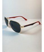 NEW RAY BAN Men RB8313M/008/71S Ferrari Gold/Red Frame Polarized Grey It... - $3,001.48 MXN