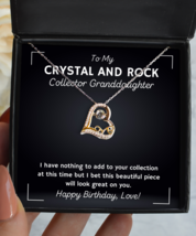 Crystal And Rock Collector Granddaughter Necklace Birthday Gifts - Love  - £39.50 GBP