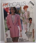 VTG McCall&#39;s 2345 Pattern Jacket Sz 6-8-10 The Confident 80&#39;s w/ Shoulde... - £14.94 GBP