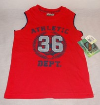 New Shirt Tank Athletic Dept. #36 Red Boyz Wear 4T Boy&#39;s 100% Cotton - $16.72