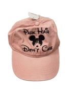 Pink Park Hair Don&#39;t Care Mickey Mouse Disney Hat OS NWT - £7.90 GBP