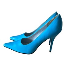 The Highest Heel. Blue Patent Leather Pump Size 7M - $44.55