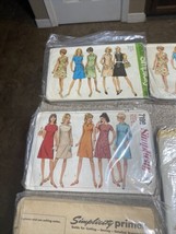 Lot of 11 Vintage Sewing Patterns 1960&#39;s -80s Simplicity McCalls Lot 5 - £22.42 GBP