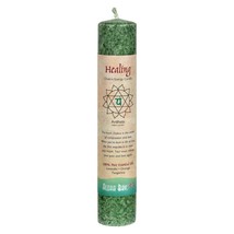 Aloha Bay - Chakra Pillar Candle - Green - 8&quot; - $14.52