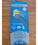 DYNEX HDMI HIGH SPEED WITH ETHERNET 10.2 Gbps FULL HD 1080p 3D compatibl... - $6.02