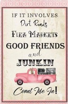 Dirt Road Junkin House Flag Summer Garden Decor Rustic Farmhouse Cottage... - $9.89