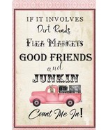 Dirt Road Junkin House Flag Summer Garden Decor Rustic Farmhouse Cottage... - $9.89