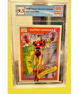 1990 IMPEL MARVEL Universe IRON MAN #42 GCG 9.5 VERY RARE  COLLECTORS CARD - £22.18 GBP