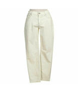 EILEEN FISHER Ecru Garment Dyed Organic Cotton Stretch Denim Slim Ankle ... - $99.99