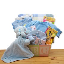 Easy as ABC New Baby Gift Basket - Blue   - £62.30 GBP