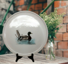 Hand Painted Mallard Duck Decorative Plate Signed 10 1/2&quot; - £27.96 GBP