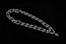 Sphatik Mala Lingam Shape in Pure Silver 54 + 1 Beads - £89.36 GBP