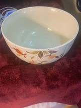 VINTAGE Mary Dunbar Hall Jewel-Tea Autumn Leaf Porcelain #16 Mixing Bowl - £19.78 GBP