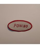 Vintage Poncho First Name Uniform 3.25&quot;x1.50&quot; Sew-on Patch - $17.49 CAD