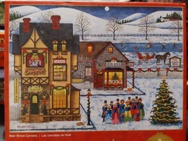 Seasons Greetings Main Street Carolers Master Pieces 1000pc Jigsaw Puzzl... - $16.70