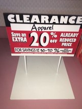 Clearance White Retail Sign Holder 12” By 12” - £35.67 GBP