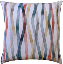 Wandering Lines Ocean Coast Throw Pillow 19x19, Complete with Pillow Insert - £50.31 GBP