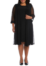 New Rm Richards Embellished Black Jacket Dress Size 18 W 20 W Women $140 - £66.73 GBP