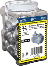 Set Screw Connector 3/4&quot; D Die-Cast Zinc (25-PACK) For EMT - Sigma TC-50... - $24.74