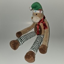 Emrad Creations Season Sensations Monkey Plush Christmas Holiday Toy Long Limbs - £15.78 GBP