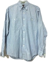 Joseph Abboud Mens Blue Stripe Cotton Dress Shirt Size 15 1/2  34 - £6.28 GBP