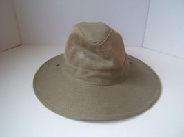 Dorfman Pacific M Outback Vented Sun Hat Medium Stiff Brim Cap - $23.05