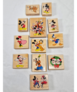 Vintage Rubber Stamp Lot Disney Mickey Minnie Goofy Pluto Rubber Stampede - $551.50 MXN