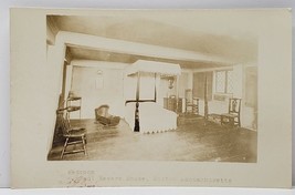 Boston Massachusetts Paul Revere House, Bedroom Rppc Postcard G14 - £6.69 GBP