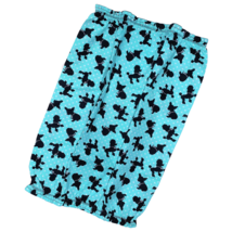 Dog Snood Turquoise Black Poodle Chihuahua Silhouettes Cotton - £7.11 GBP+